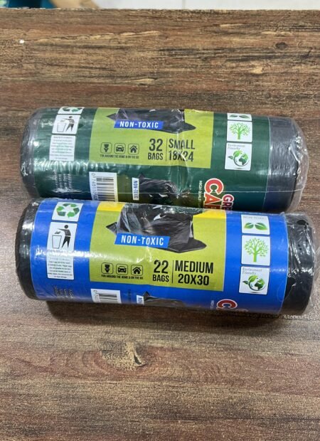 Garbage Bag Roll   Small 18x24 - (Including 32 bags)   Medium 20x30 - (Including 22 bags)   Large 24x36 - (Including 14 bags)