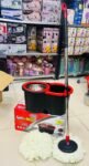 👉Steel 👈 bucket Spin Mop 360° Degree Rotation Push/Pull Micro Fiber Mop head with Long Handle (Premium Quality) 🇨🇳