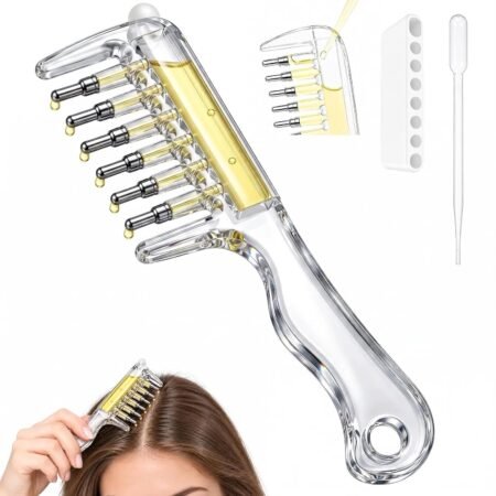 Unisex Transparent Hair Oil Comb Applicator Massage with Built-In Liquid Reservoir 🇨🇳 (With Box)