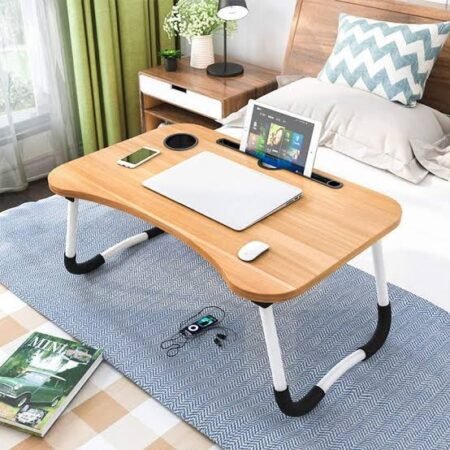 Wooden Laptop Table Premium Quality (Random Color)