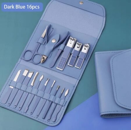 Manicure Pedicure Grooming Kit - Professional 16pcs Manicure Set - Stainless Steel Nail Clipper Set -  Stainless Steel set, 🇨🇳