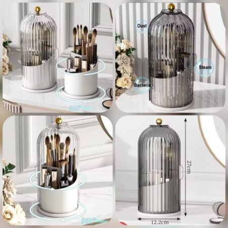 Dustproof Rotating Luxury Brush Holder (Box Packing) 🇨🇳