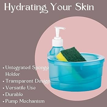 Plastic Soap Dispenser Sponge Caddy 🇨🇳 (Random Color)