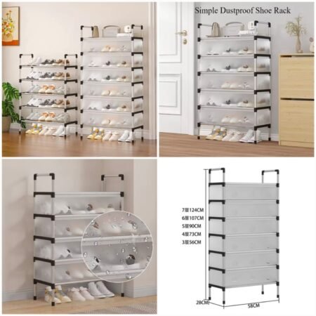 Dustproof Shoes Rack 🇨🇳 ( 7 Layer )