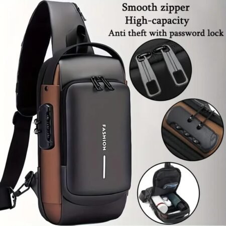 Anti-theft Cross Body Bag with USB Port & Lock 🇨🇳